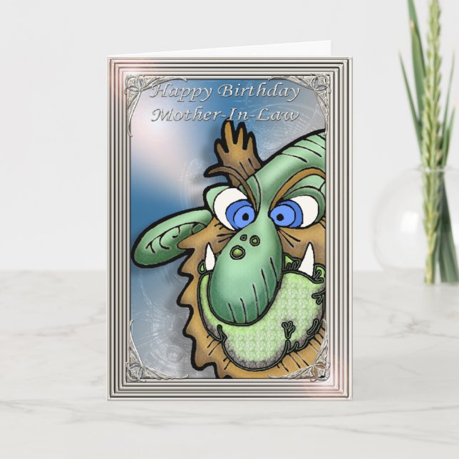 Grattis på födelsedagen Mor-in-Law Humous Kort (Framsida)