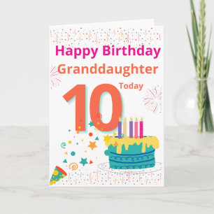 Grattis på födelsedagen mordotter - 10 i dag kort