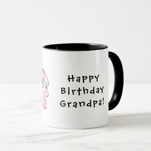 Grattis på födelsedagen morfar! Tvåtonskombinat Mugg