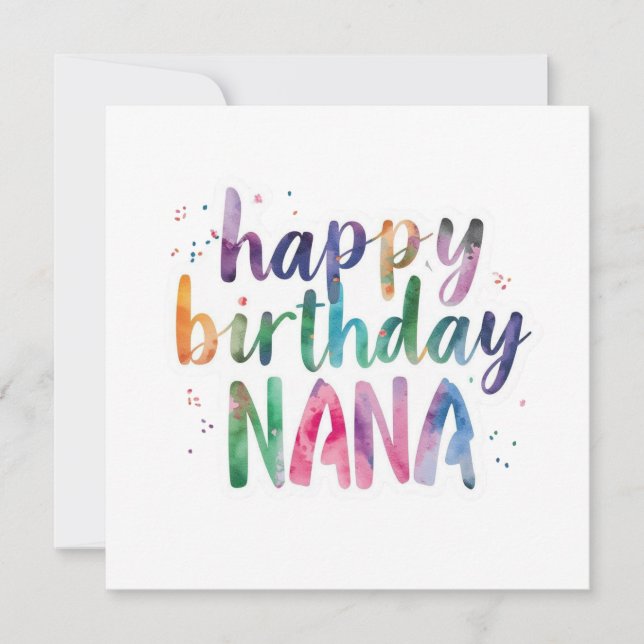Grattis på födelsedagen Mormor Kort (Framsida)