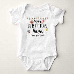 Grattis på födelsedagen Mormor Söt Anpassad Person T Shirt