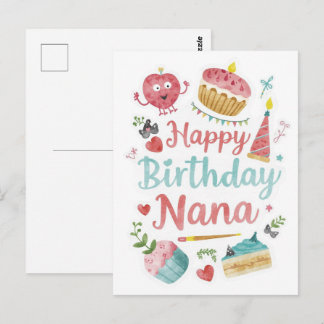Grattis på födelsedagen Mormor  Vykort