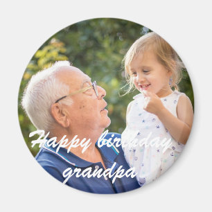 Grattis på födelsedagen morpa personaliserar foto magnet