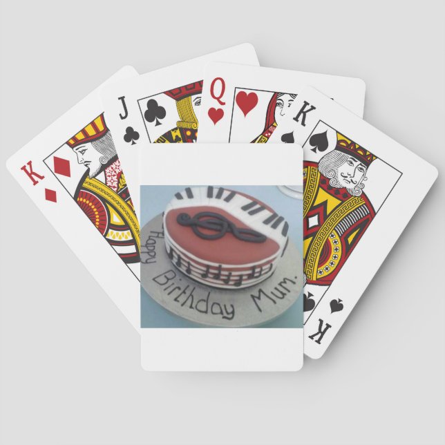 Grattis på födelsedagen morsa kaka kortlek (Baksidan)