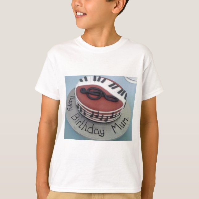 Grattis på födelsedagen morsa kaka tee shirt (Framsida)