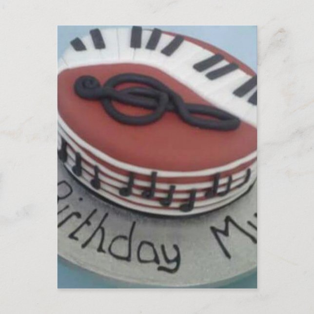 Grattis på födelsedagen morsa kaka vykort (Framsida)