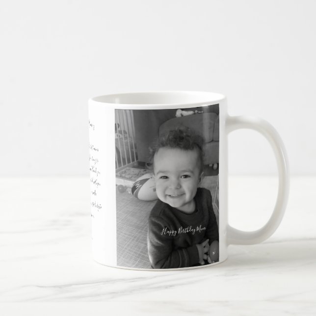 Grattis på födelsedagen Morsa/Mors dag Womans Gift Kaffemugg (Höger)