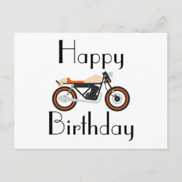 Grattis på födelsedagen Motorcykel Postkort Vykort