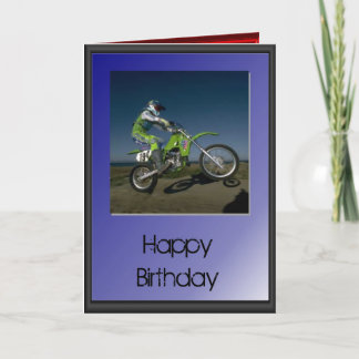 Grattis på födelsedagen - Motorcykelförare Kort