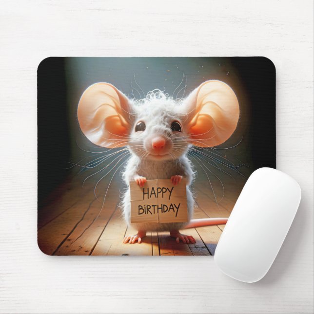 Grattis på födelsedagen Mouse Musmatta (Med mus)