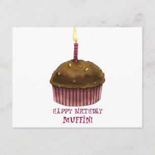 Grattis på födelsedagen Muffin Kort