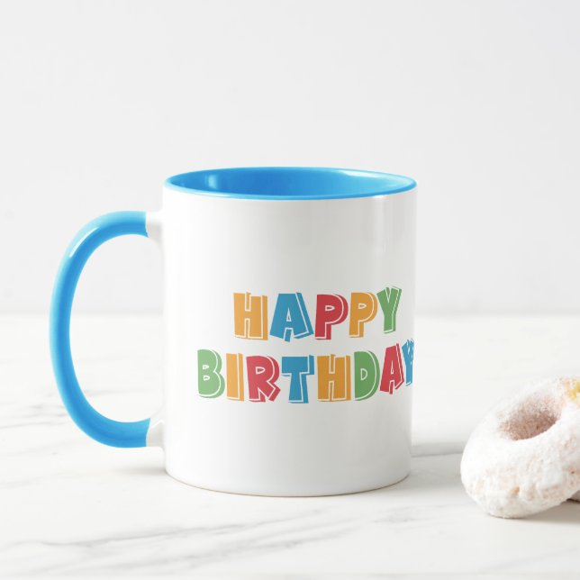 Grattis på födelsedagen mugg (Med munk)