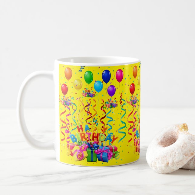 Grattis på födelsedagen Mugg (Med munk)