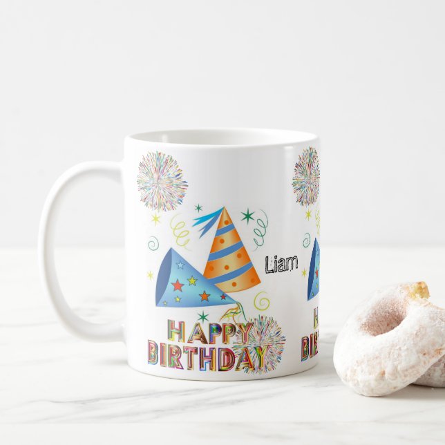 Grattis på födelsedagen Mugg (Med munk)