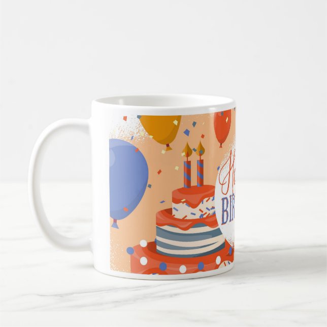 Grattis på födelsedagen Mugg (Vänster)