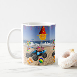 Grattis på födelsedagen Mugg Boy Beach Sand