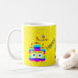 Grattis på födelsedagen Mugg Confetti