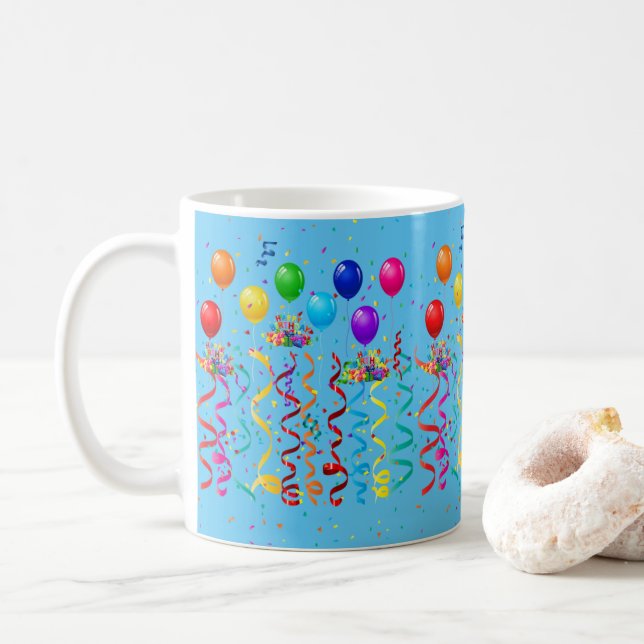 Grattis på födelsedagen Mugg Confetti (Med munk)