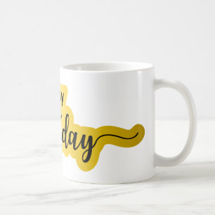 Grattis på födelsedagen Mugg - fet skript Stil
