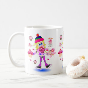 Grattis på födelsedagen Mugg Wacky Girl
