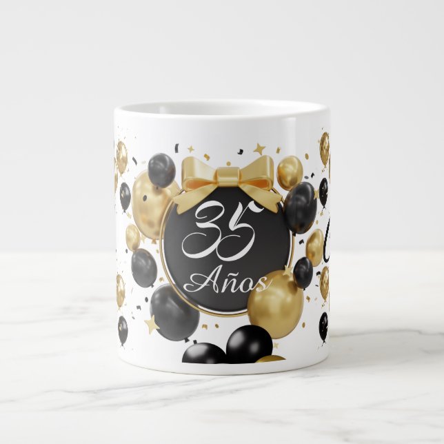 Grattis på födelsedagen-muggar jumbo mugg (Framsidan)