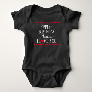 grattis på födelsedagen Mummy I Kärlek You Baby T Shirt