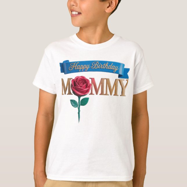 Grattis på födelsedagen mummy t shirt (Framsida)