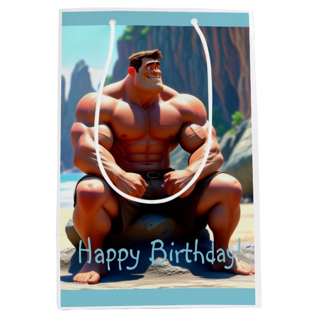Grattis på födelsedagen Muscleman (Framsidan)