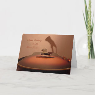 grattis på födelsedagen Music Teacher Kort