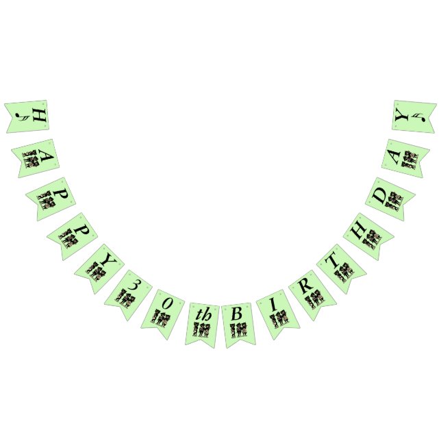 Grattis på födelsedagen Musician svarta katter spe Vimplar (Alla)