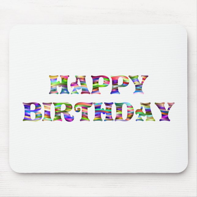 Grattis på födelsedagen musmatta (Framsidan)