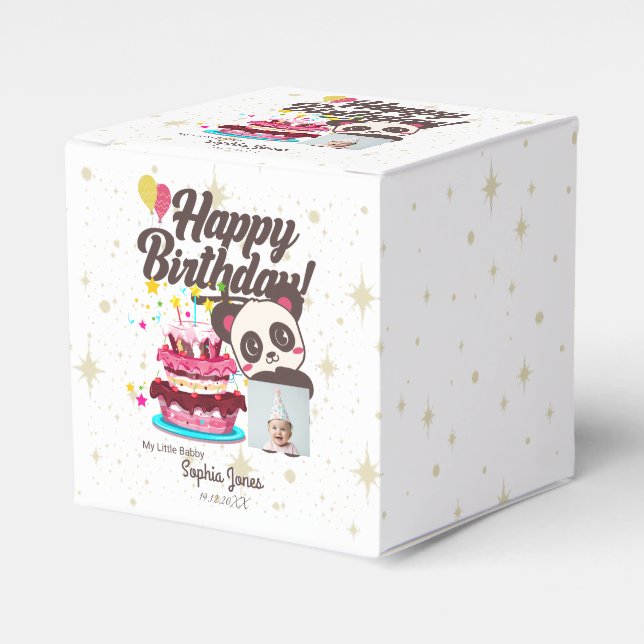 Grattis på födelsedagen, My Baby - Anpassningsbar  Presentaskar (Framsidan Sidan)