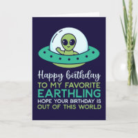 Grattis på födelsedagen My Favorite Earthling Funn