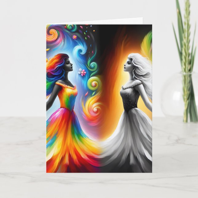 Grattis på födelsedagen my Gemini Friend Kort (Framsida)