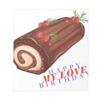 Grattis på födelsedagen My Kärlek - Snyggt Anteckn Anteckningsblock