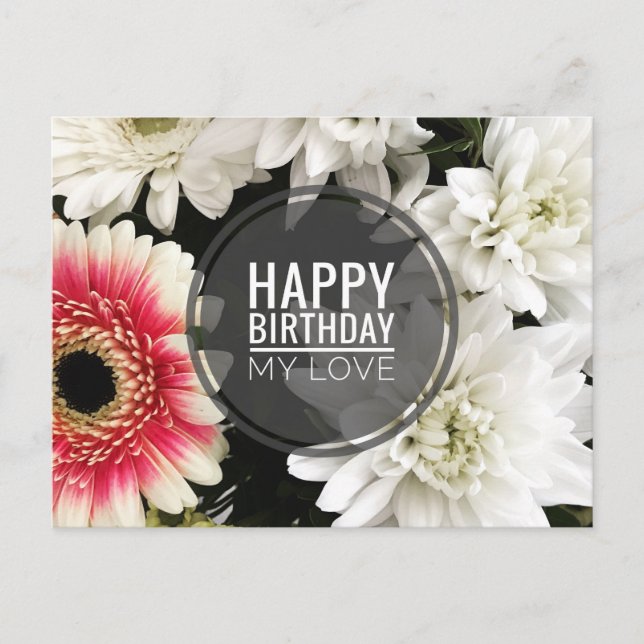 Grattis på födelsedagen My Kärlek Vykort (Framsida)