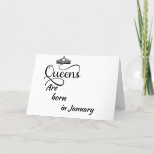 GRATTIS PÅ FÖDELSEDAGEN MY *QUEEN* BORN IN *JANUAR KORT
