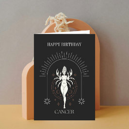 Grattis på födelsedagen Mystic Cancer Zodiac Horos Inbjudan
