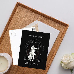 Grattis på födelsedagen Mystisk Skytten Zodiak Vykort