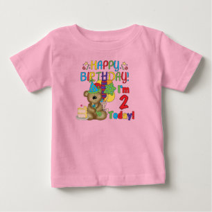 Grattis på födelsedagen Nalle 2:a födelsedagen T-shirt