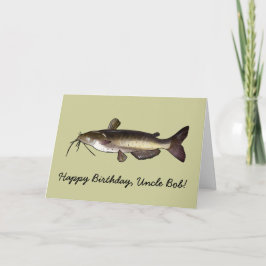 Grattis på födelsedagen Namn Anpassade Catfish Kort
