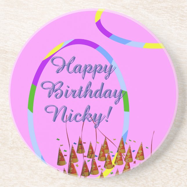 Grattis på födelsedagen Namn Underlägg (Framsidan)