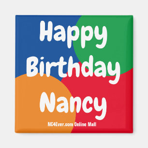 grattis på födelsedagen Nancy magnet