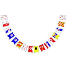 Grattis på födelsedagen Nautical Alphabet Bunting 