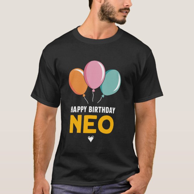 Grattis på födelsedagen Neo T Shirt (Framsida)
