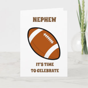 GRATTIS PÅ FÖDELSEDAGEN ***NEPHEW*** FOTBOLLSYL KORT