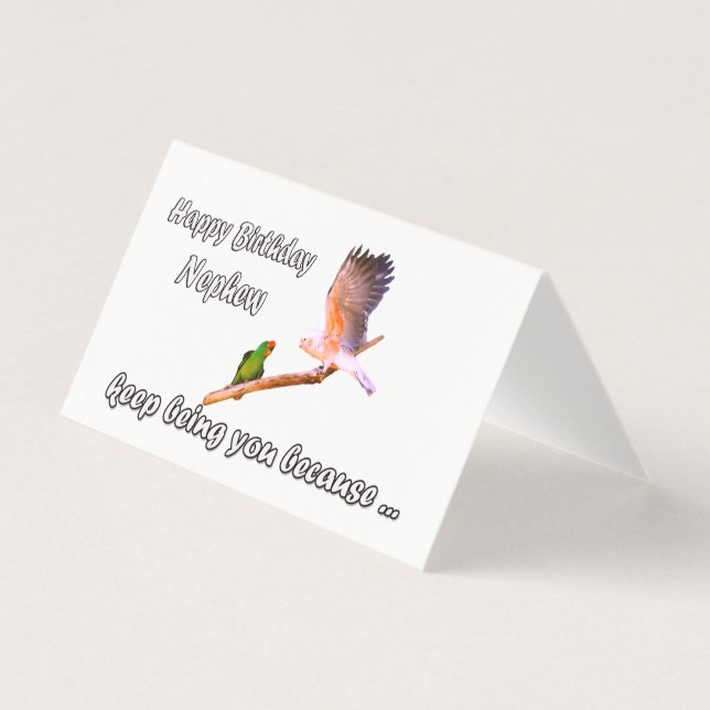 Grattis på födelsedagen Nephew Kort (Framsida)