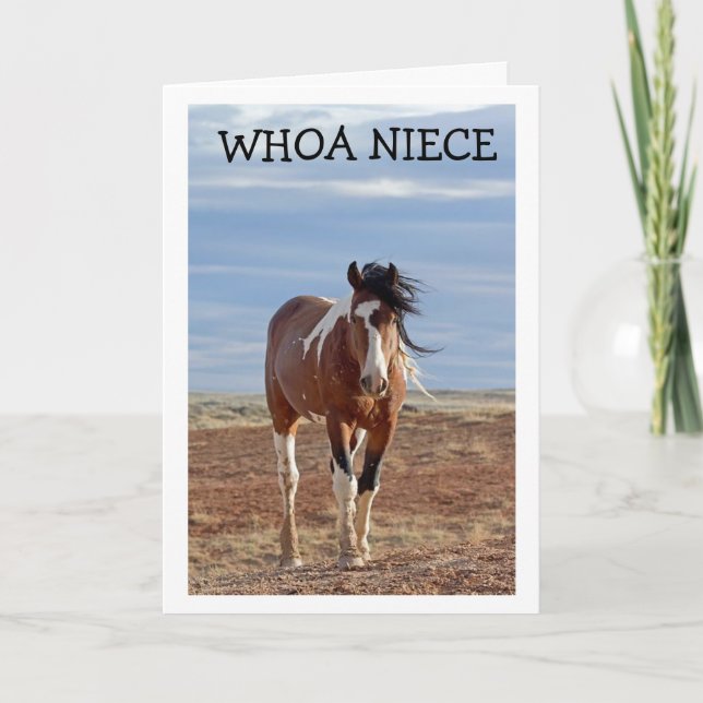 GRATTIS PÅ FÖDELSEDAGEN ’NIECE’-KORT KORT (Framsida)