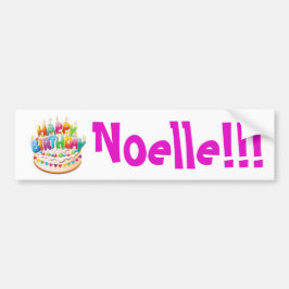 Grattis på födelsedagen! Noelle!!! klistermärke