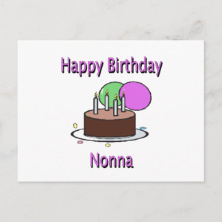 Grattis på födelsedagen Nonna Italienska mormor Bi Vykort
